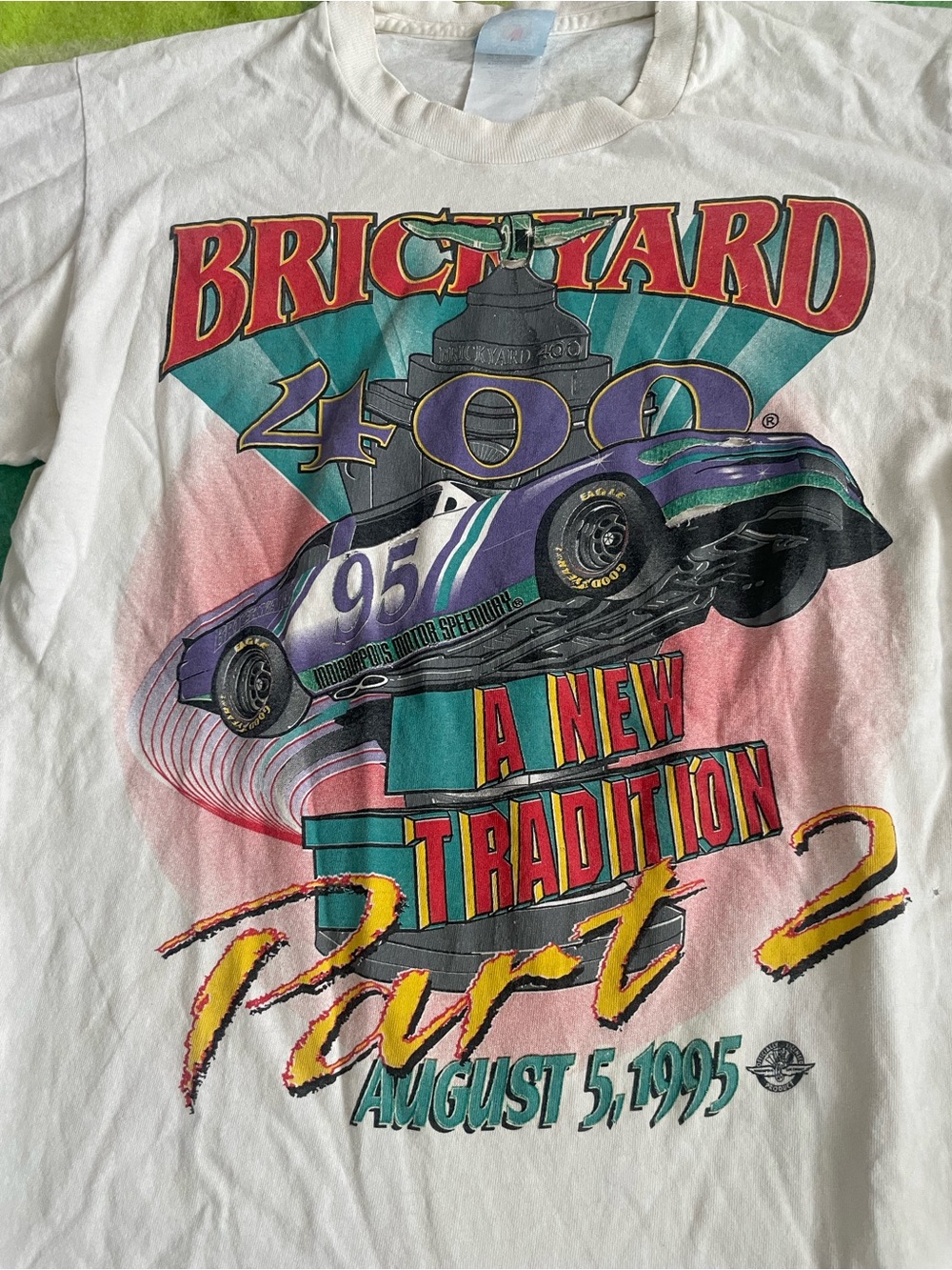 Vintage 1995 NASCAR Bricksyard 400 race tee #nascar #racing - Picture 2 of 6